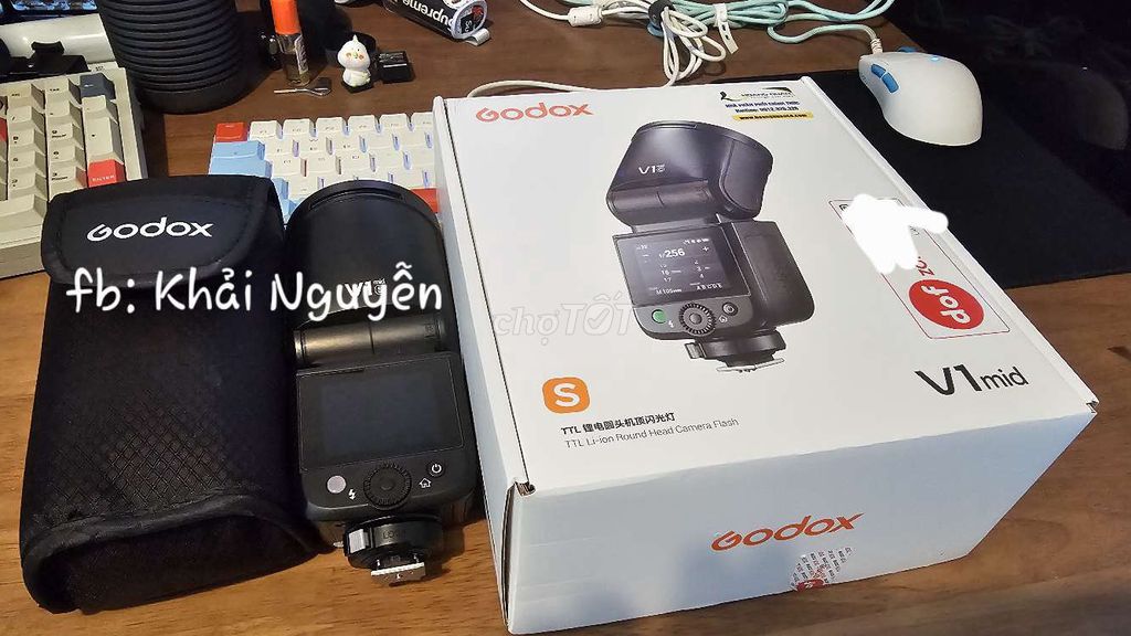 Đèn flash Godox V1 mid Sony + Tản, Như mới. Mua bán Máy ảnh, Máy quay tại Thành phố Thuận An Bình Dương được đăng bởi Khải Nguyễn hình 1