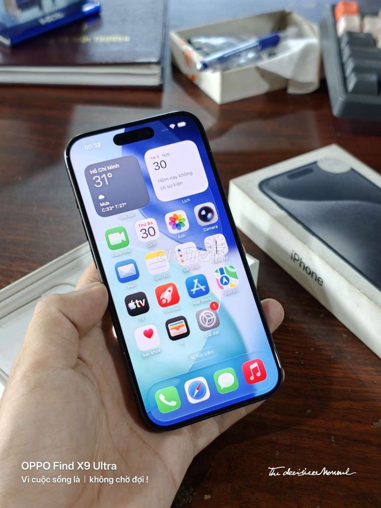 Apple iPhone 15 Pro 128GB Titan Đen Việt Nam. Mua bán Điện thoại tại Thành phố Thủ Dầu Một Bình Dương được đăng bởi Việt Phê hình 1