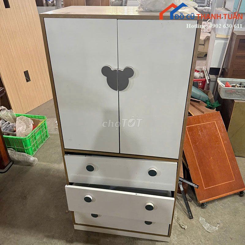 Tủ Quần Áo Gỗ MDF 2 Cánh Đã Dùng Mới 90%. Mua bán Tủ, kệ gia đình tại Quận 1 Tp Hồ Chí Minh được đăng bởi Thanh Lý Thanh Tuấn hình 1