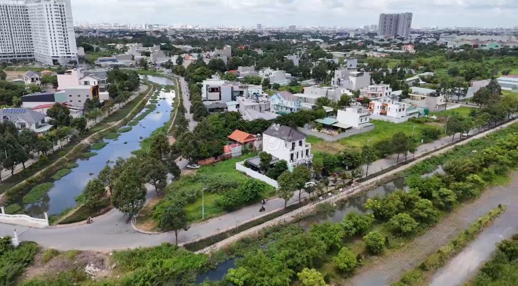 KDC Vĩnh Phú 1, Giáp SG - 200m2 full thổ cư - View sông SG, đường 12m
