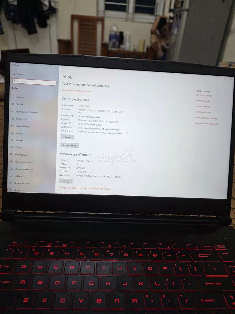 Laptop MSI GF65