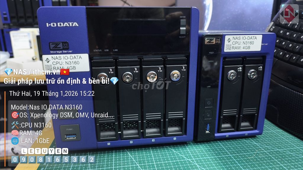 Thiết bị lưu trữ NAS IO-DATA N3160 chạy Synology. Mua bán Phụ kiện (Màn hình, Chuột...) tại Quận Bình Tân Tp Hồ Chí Minh được đăng bởi Lê Tuyển hình 1
