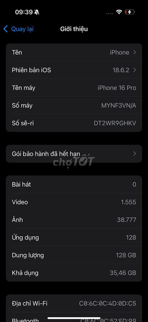 Apple iPhone 16 Pro 128GB Đã qua sử dụng. Mua bán Điện thoại tại Quận Nam Từ Liêm Hà Nội được đăng bởi Nguyễn nhật hoàng hình 1