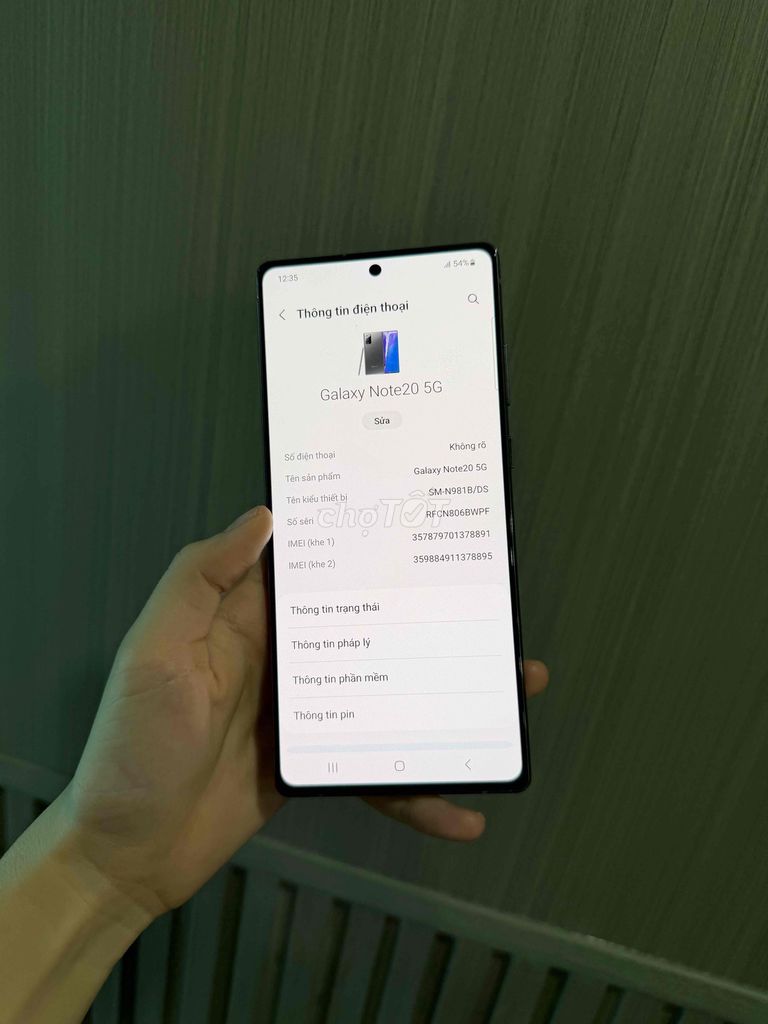 Samsung Galaxy Note 20 5G- 2sim-256gb. Mua bán Điện thoại tại Thành phố Thủ Dầu Một Bình Dương được đăng bởi Điện Thoại Giá rẻ Bình Dương hình 1