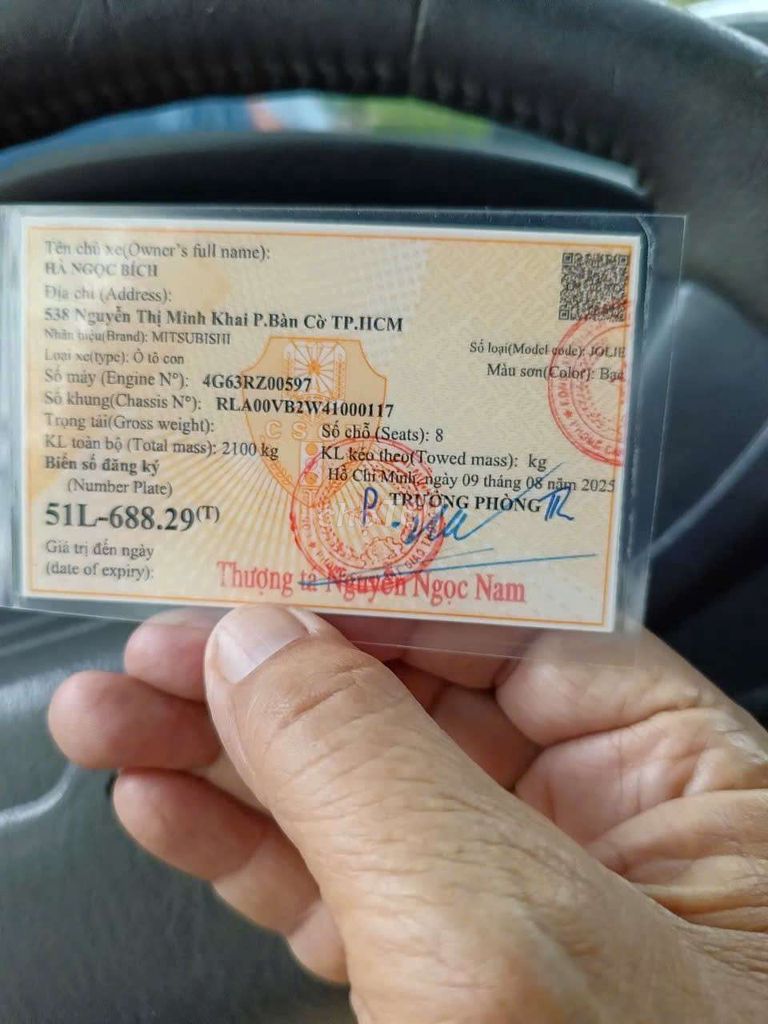 Mitsubishi Jolie chính chủ Q8 – máy êm, NT mới. Mua bán Ô tô tại Huyện Bình Chánh Tp Hồ Chí Minh được đăng bởi Tuấn hình 1