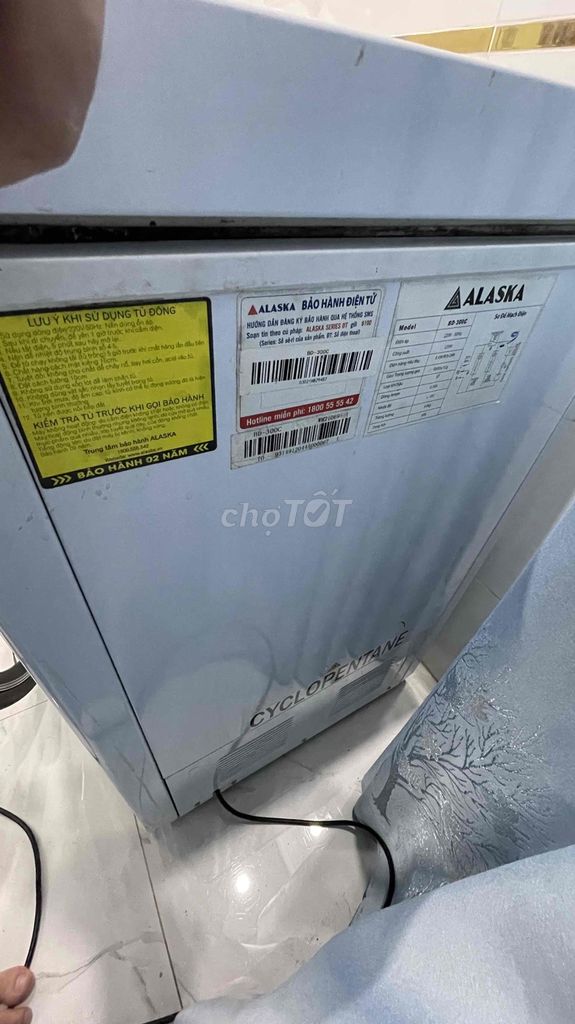 Tủ đông Alaska BD-300C 300L/205L mới 99%