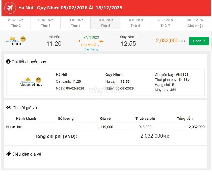 Hà Nội - Quy Nhơn 05/02/2026 ÂL 18/12/2025. Du lịch tại Quận 6 Tp Hồ Chí Minh được đăng bởi Nguyễn Minh Đức hình 1