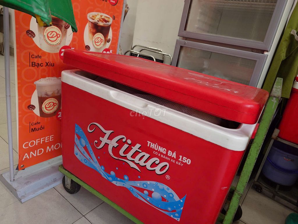 Cần thanh lý Thùng đá ướp 150l kèm xe đẩy. Mua bán Dụng cụ nhà bếp tại Quận 3 Tp Hồ Chí Minh được đăng bởi SUMI CORNER COFFEE hình 1