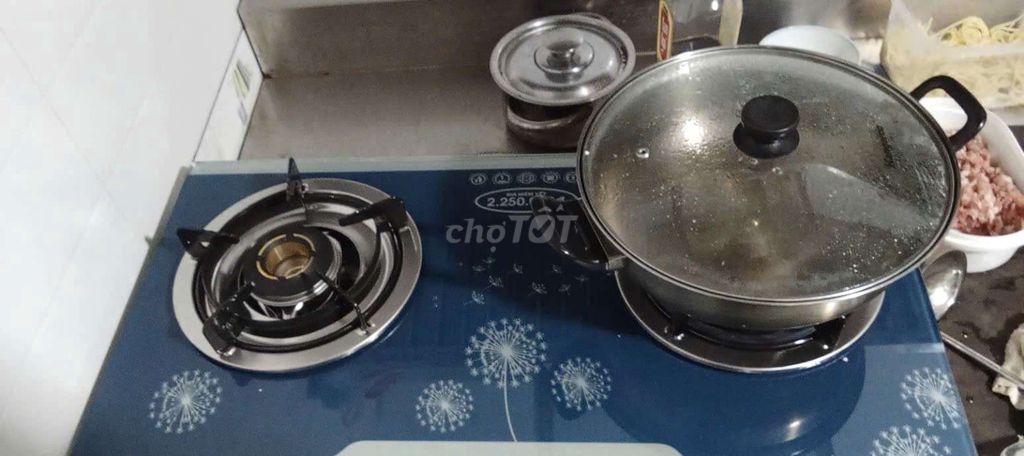 Bếp ga đôi  Kính cường lực Đen 90%. Mua bán Bếp, lò, đồ điện nhà bếp tại Quận Hải Châu Đà Nẵng được đăng bởi Thanh Quang hình 1