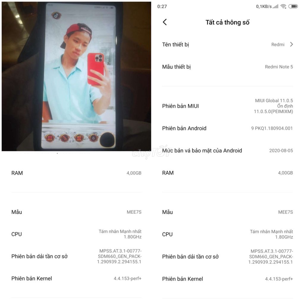 Xiaomi Redmi Note 5 Pro 4GB. Mua bán Điện thoại tại Huyện Hòa Vang Đà Nẵng được đăng bởi Đời tôi Sống gió hình 1