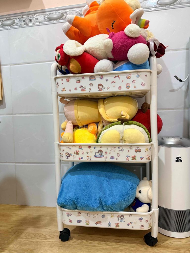 Kệ nhựa có bánh xe Trắng còn tốt. Mua bán Tủ, kệ gia đình tại Quận 4 Tp Hồ Chí Minh được đăng bởi nguyen hãi nhi hình 1