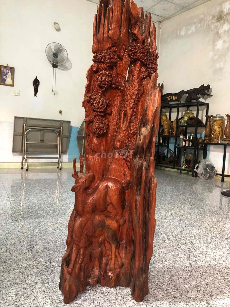 Tượng gỗ Hươu Nâu đỏ. Mua bán Đồ sưu tầm, đồ cổ tại Huyện Tây Sơn Bình Định được đăng bởi khoa trần hình 1