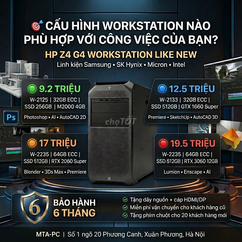 HP Z4 G4 Workstation đồ họa chuyên nghiệp | BH 6TH. Mua bán Máy tính để bàn tại Quận Nam Từ Liêm Hà Nội được đăng bởi Lại Đức Thuần hình 1