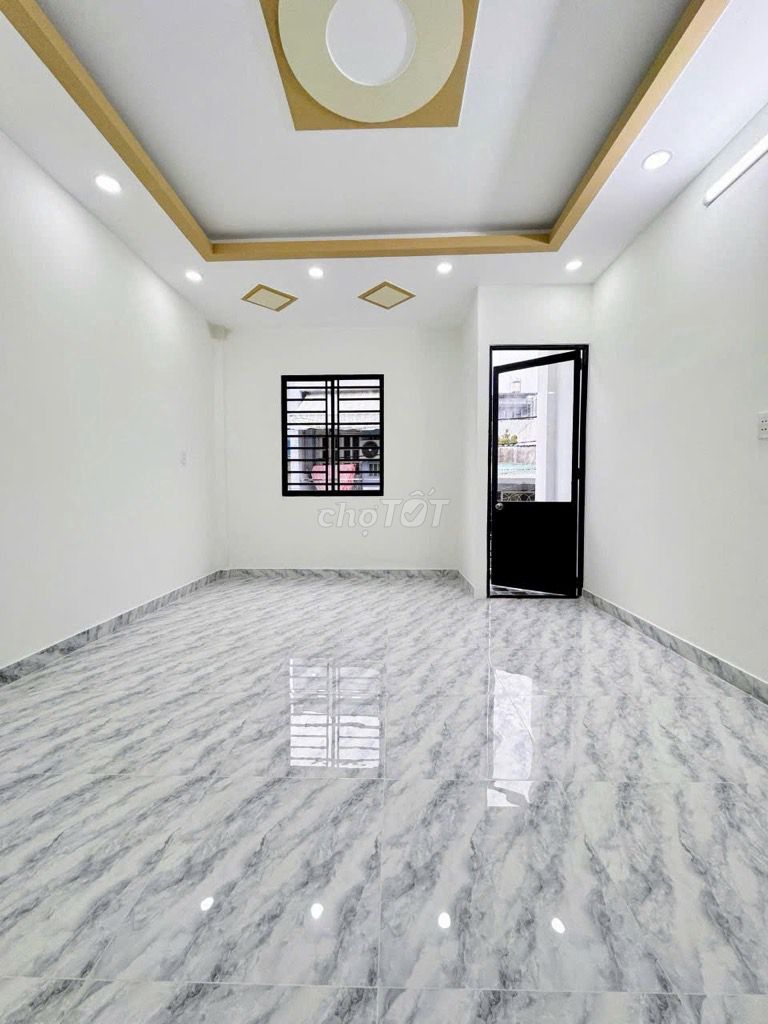 BÁN NHÀ MỚI ĐẸP, 2 TẦNG KIÊN CỐ, HẺM XE HƠI THÔNG, 46M2, 4.3 TỶ CÒN TL