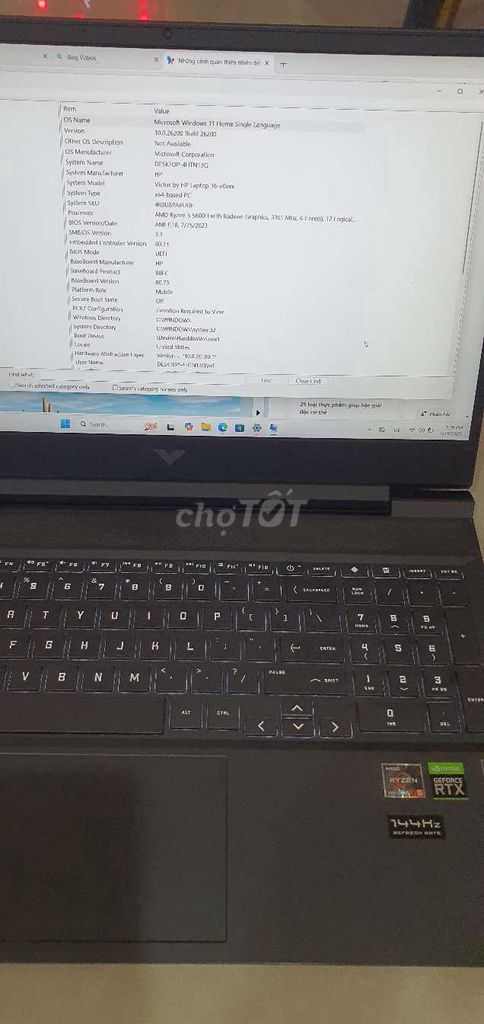 Lenovo IdeaPad Gaming 3 i5 15.6 inch 16GB/512GB. Mua bán Laptop tại Quận 7 Tp Hồ Chí Minh được đăng bởi trantu hình 1