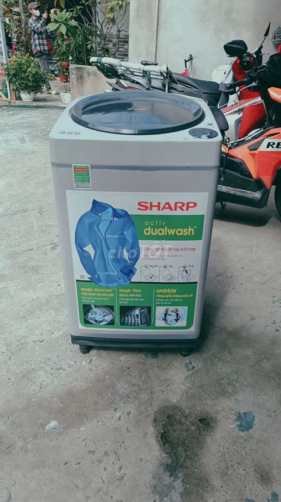 Máy giặt sharp 8ky zin đẹp