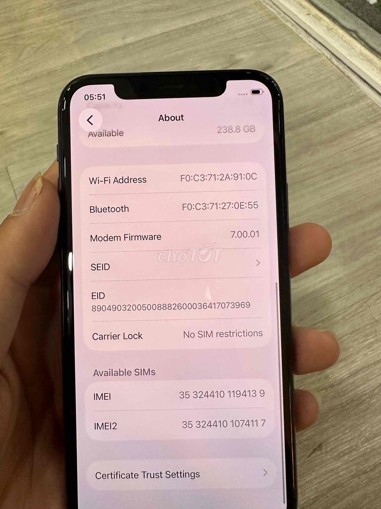Apple iPhone 11 Pro 256GB Xanh. Mua bán Điện thoại tại Quận 7 Tp Hồ Chí Minh được đăng bởi Hoàng Oanh hình 1