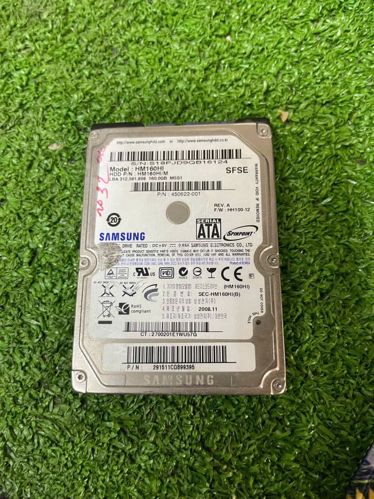 Ổ cứng HDD Samsung HM160HI 160GB SATA. Mua bán Linh kiện (RAM, Card...) tại Thành phố Thủ Đức Tp Hồ Chí Minh được đăng bởi KHO SỈ COMPUTER HCM hình 1