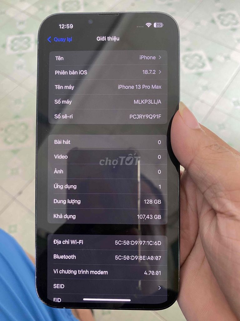 iPhone 13 Pro Max 128GB Xanh. Mua bán Điện thoại tại Quận Bình Tân Tp Hồ Chí Minh được đăng bởi Vũ Dũng hình 1