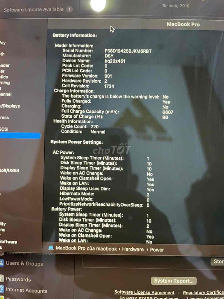 MacBook Pro 15,6” i7/32gb/512gb. Mua bán Laptop tại Huyện Thuỷ Nguyên Hải Phòng được đăng bởi nghĩa bùi hình 1