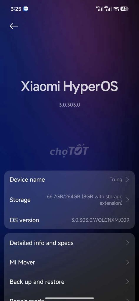 Xiaomi Turbo 4 Pro ( muốn gl cầm về 2tr ạ). Mua bán Điện thoại tại Huyện Gia Lâm Hà Nội được đăng bởi Nguyễn Trung hình 1
