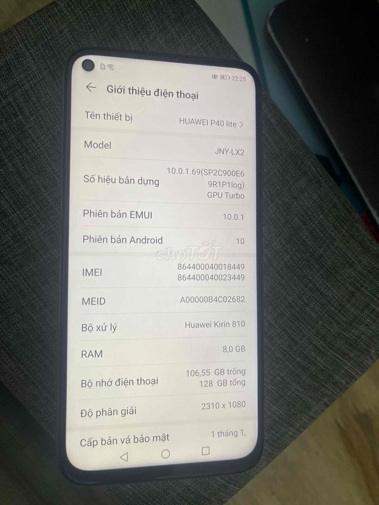 Huawei P40 Lite 128GB Tím hồng. Mua bán Điện thoại tại Quận Bình Thạnh Tp Hồ Chí Minh được đăng bởi Định hình 1