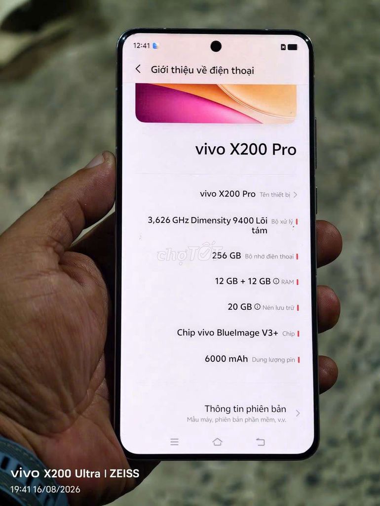 Vivo X200 Pro 12GB/256GB Trắng. Mua bán Điện thoại tại Thành phố Biên Hòa Đồng Nai được đăng bởi  dương hà  hình 1