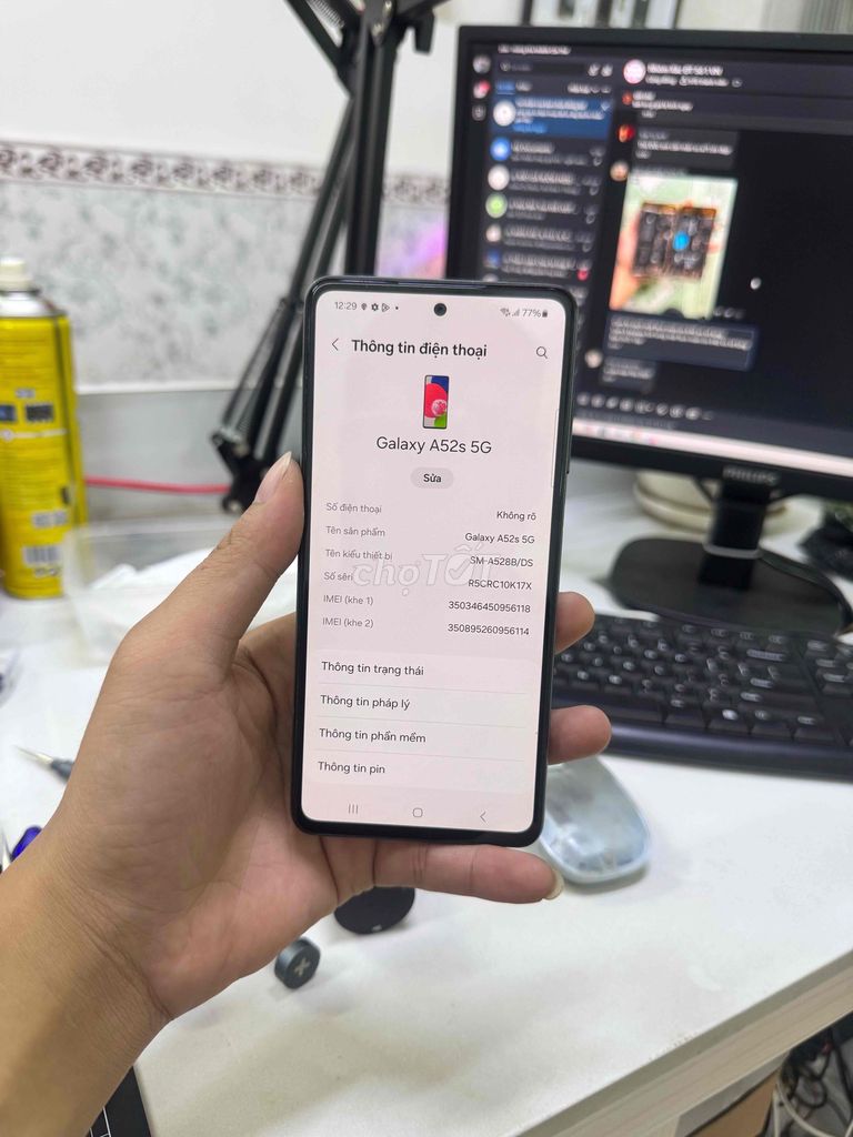 Samsung Galaxy A52s 5G 8GB/128GB Xanh lá. Mua bán Điện thoại tại Quận Ninh Kiều Cần Thơ được đăng bởi Nguyễn Kha hình 1