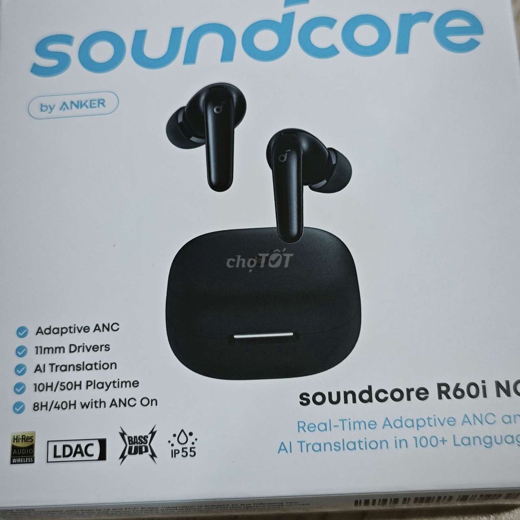 Tai nghe Soundcore R60i NC Đen. Mua bán Tivi, Âm thanh tại Quận Hoàng Mai Hà Nội được đăng bởi haru hình 1