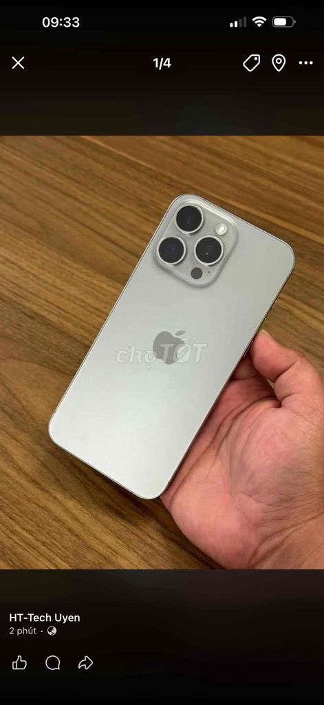 Apple iPhone 15 Pro Max 256GB Titan Tự Nhiên. Mua bán Điện thoại tại Thành phố Biên Hòa Đồng Nai được đăng bởi Uyên Phạm hình 1