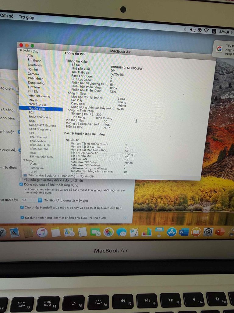 Apple MacBook Air 2017 Bạc. Mua bán Laptop tại Thành phố Biên Hòa Đồng Nai được đăng bởi nguyễn út apple hình 1