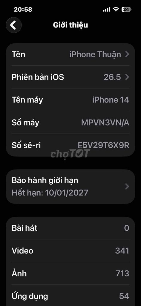 Apple iPhone 14 128GB Xanh dương 97% pin. Mua bán Điện thoại tại Quận Tân Phú Tp Hồ Chí Minh được đăng bởi Thuận hình 1
