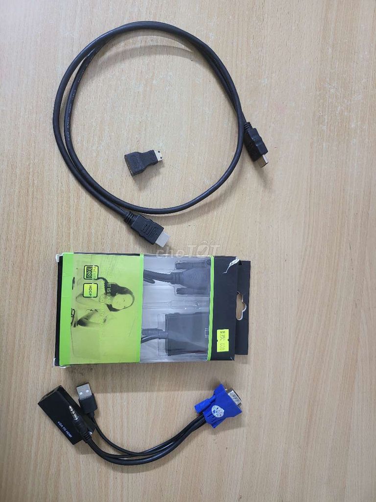 Cáp chuyển đổi VGA sang HDMI Đen. Mua bán Phụ kiện (Màn hình, Chuột...) tại Quận Bắc Từ Liêm Hà Nội được đăng bởi GEM hình 1