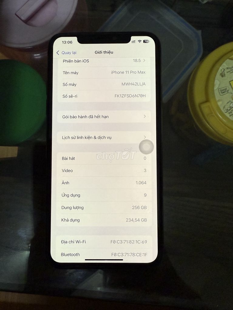 Bán iPhone 11promax 256G bản Mỹ, thay màn đẹp. Mua bán Điện thoại tại Quận Hai Bà Trưng Hà Nội được đăng bởi Trần Kiên GVG hình 2