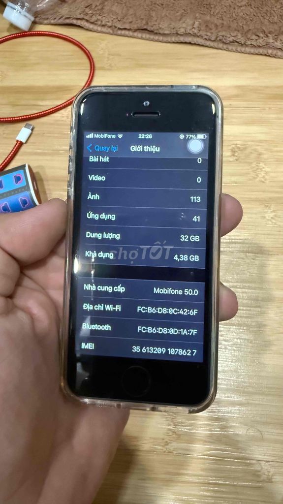 Apple iPhone SE 32GB Bạc. Mua bán Điện thoại tại Thành phố Thủ Đức Tp Hồ Chí Minh được đăng bởi L Hảo hình 1