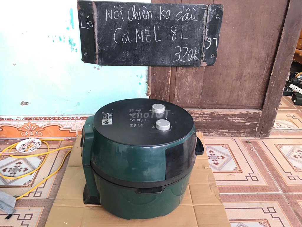 Nồi chiên không dầu Camel 8 lít Xanh đậm. Mua bán Bếp, lò, đồ điện nhà bếp tại Thị xã Duy Tiên Hà Nam được đăng bởi hinh dieu linh hình 1