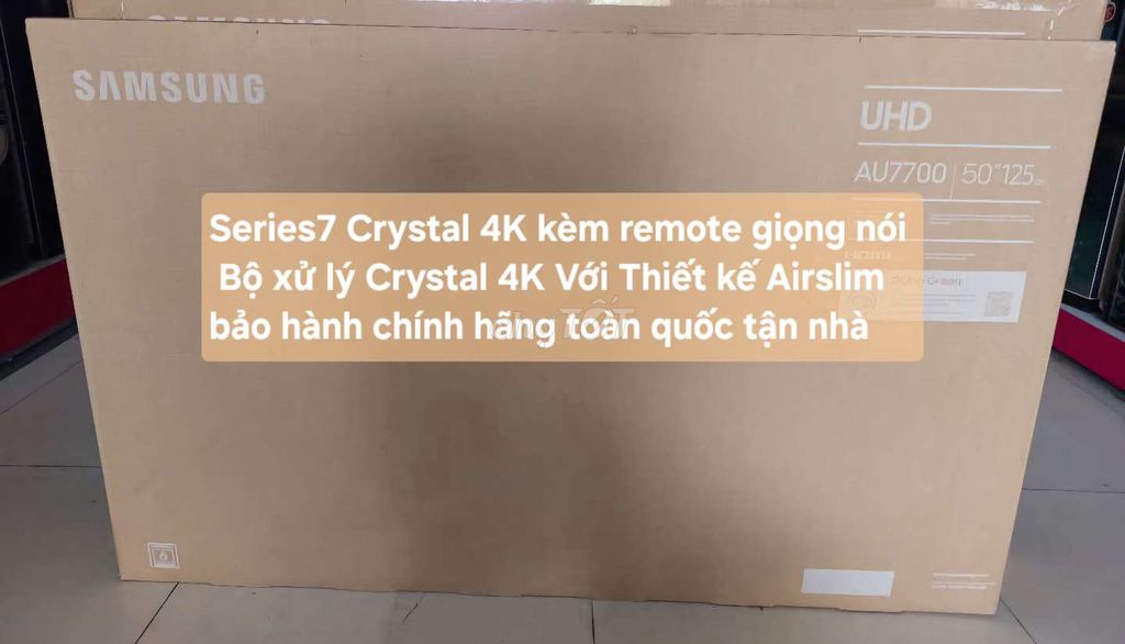 TV Samsung 50AU7700 50in GIỌNG NÓI Bảo Hành 7/2025