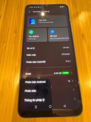 Oppo A57 8GB 256GB Xanh