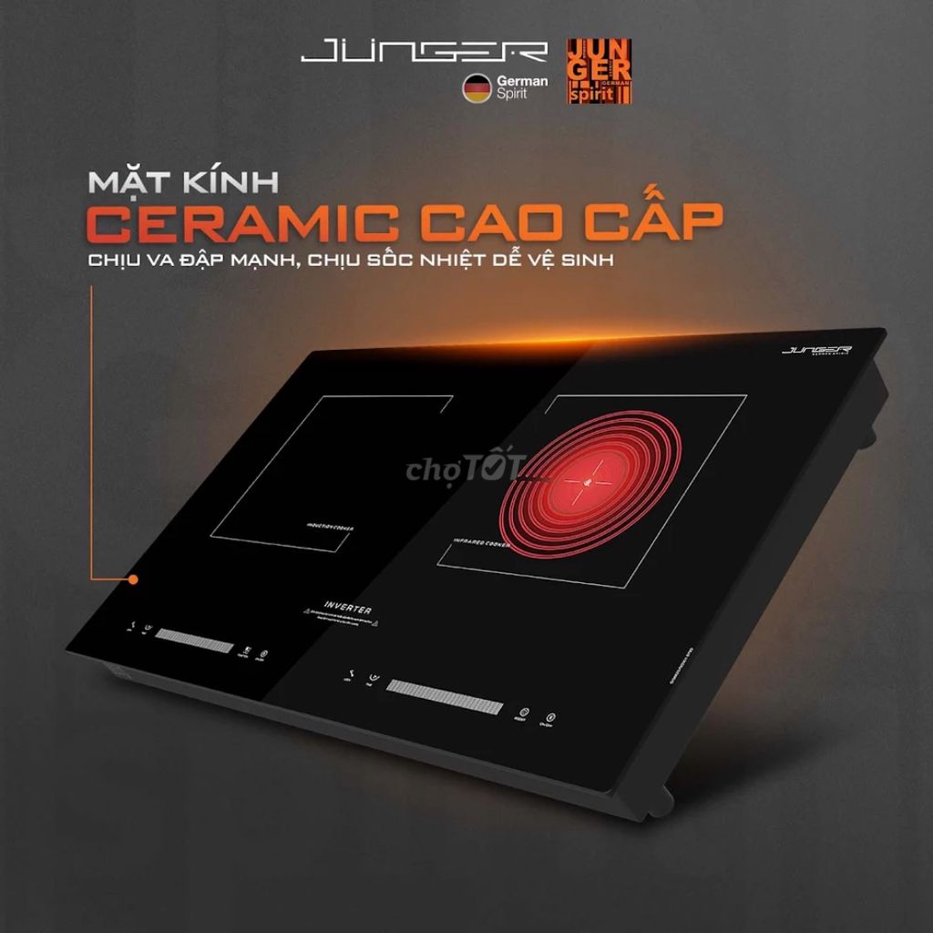 Bếp đôi điện từ hồng ngoại Junger SIS-66 4200W. Mua bán Bếp, lò, đồ điện nhà bếp tại Quận Tân Bình Tp Hồ Chí Minh được đăng bởi Hoangcuonghome  hình 2