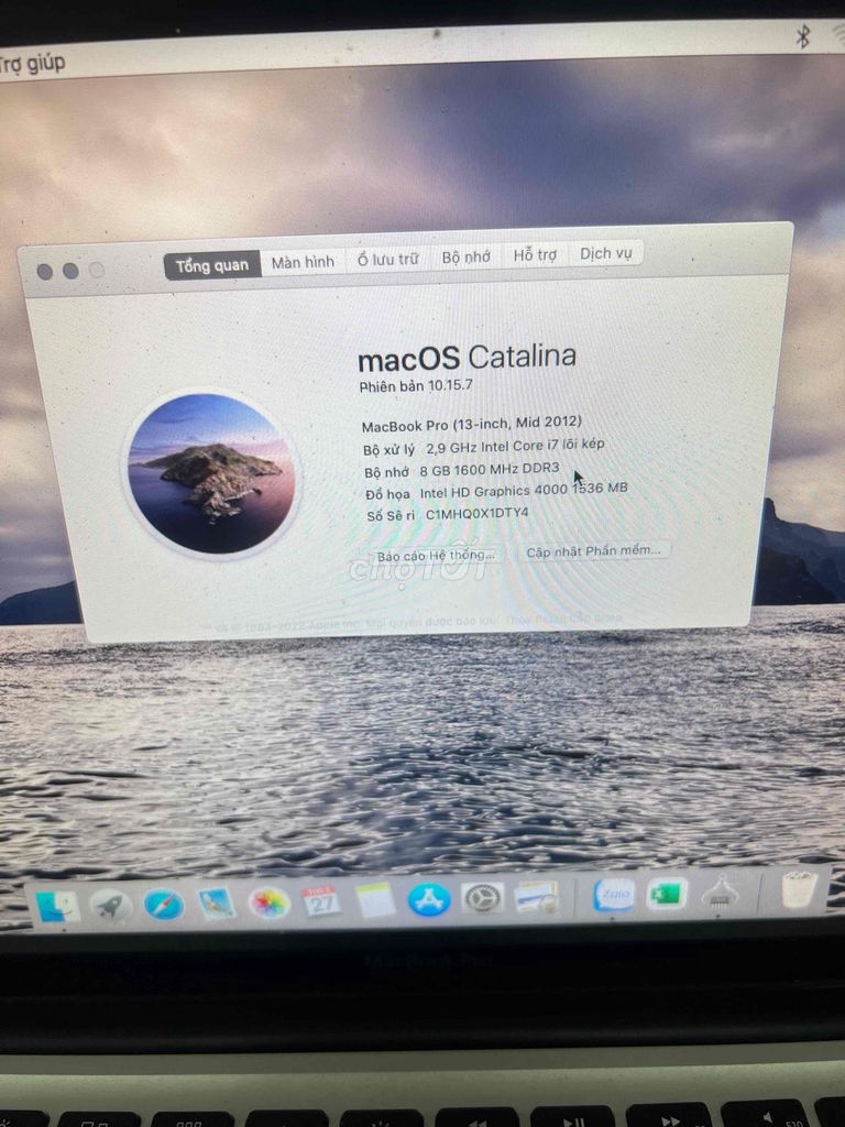 Apple MacBook Pro i7 13.3 inch 8GB/256GB. Mua bán Laptop tại Quận Nam Từ Liêm Hà Nội được đăng bởi Hiếu hình 1