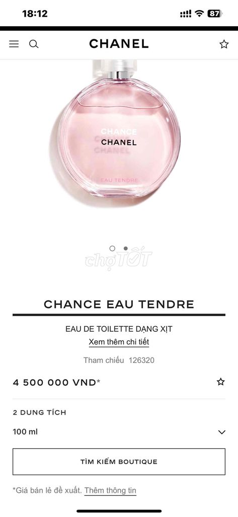 Nước Hoa Chance Chanel Cam Kết Chính Hãng 100%