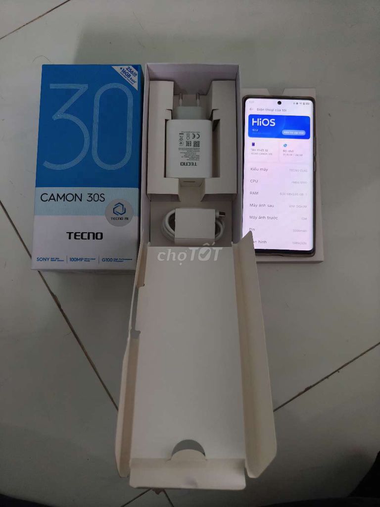 Tecno Camon 30s 8/256GB full box đẹp keng. Mua bán Điện thoại tại Thành phố Thủ Đức Tp Hồ Chí Minh được đăng bởi Tịnh Lưu Ly hình 1
