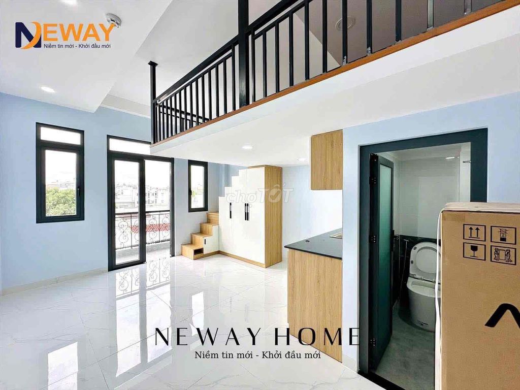 DUPLEX BAN CÔNG FULL NỘI THẤT NGAY TÂN SƠN NHÌ , TÂN PHÚ - CỬA SỔ LỚN