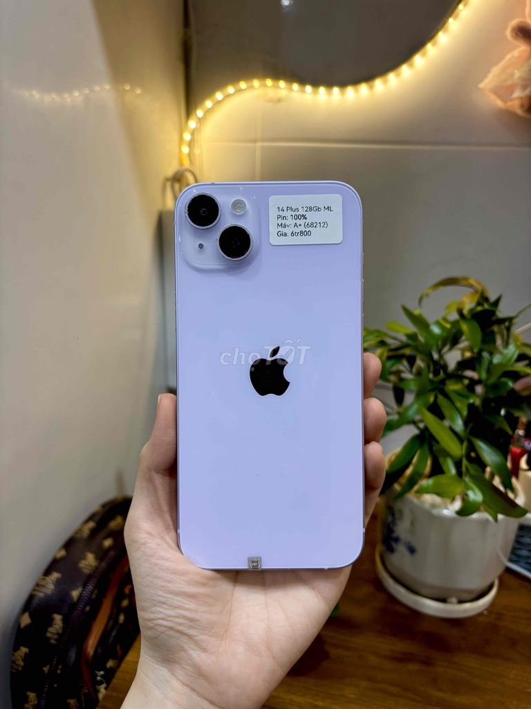 Apple iPhone 14 Plus 128GB Tím Đã thay màn, pin. Mua bán Điện thoại tại Huyện Hóc Môn Tp Hồ Chí Minh được đăng bởi SIRI STORE HCM hình 1