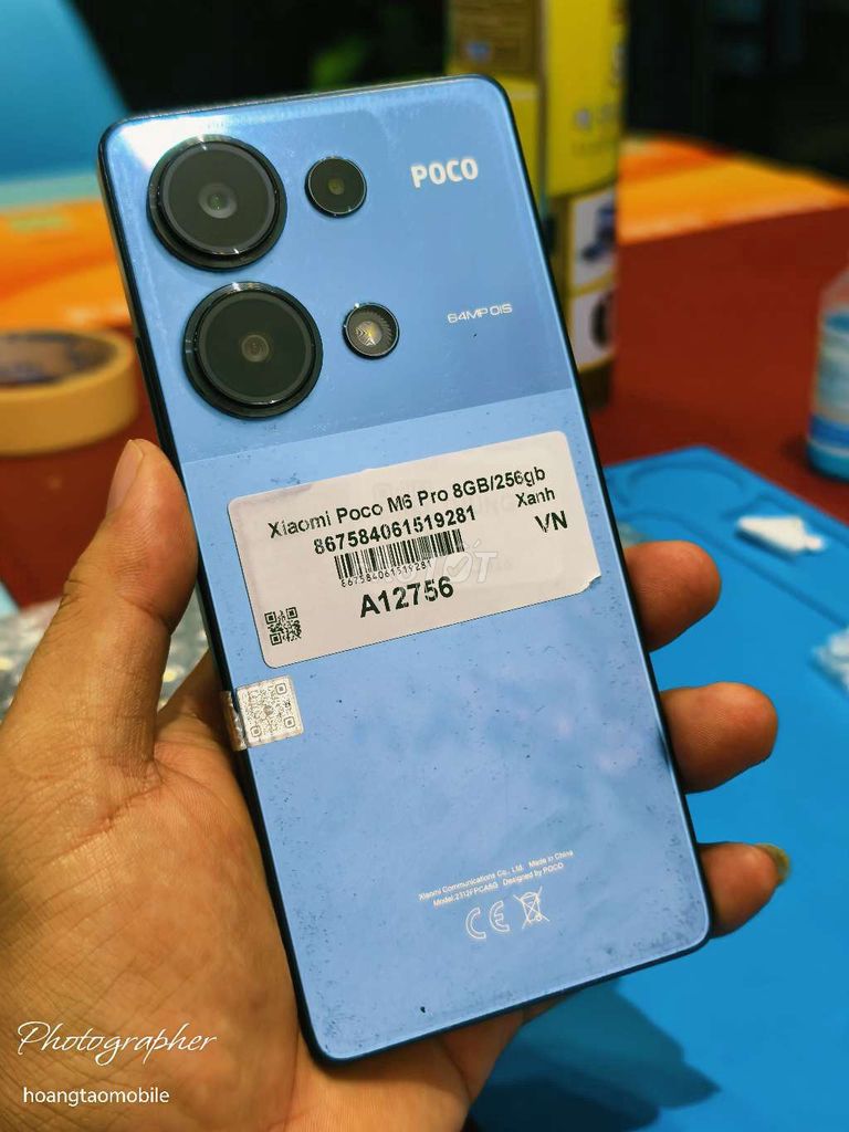 Xiaomi Poco M6 Pro 256GB zin đẹp full. Mua bán Điện thoại tại Quận Tân Bình Tp Hồ Chí Minh được đăng bởi Táo Bán Lổ hình 1