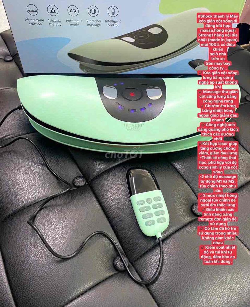 Máy kéo giãn cột sống Hitachi. Mua bán Nội thất, đồ gia dụng khác tại Quận Long Biên Hà Nội được đăng bởi Nguyễn Mạnh hình 1