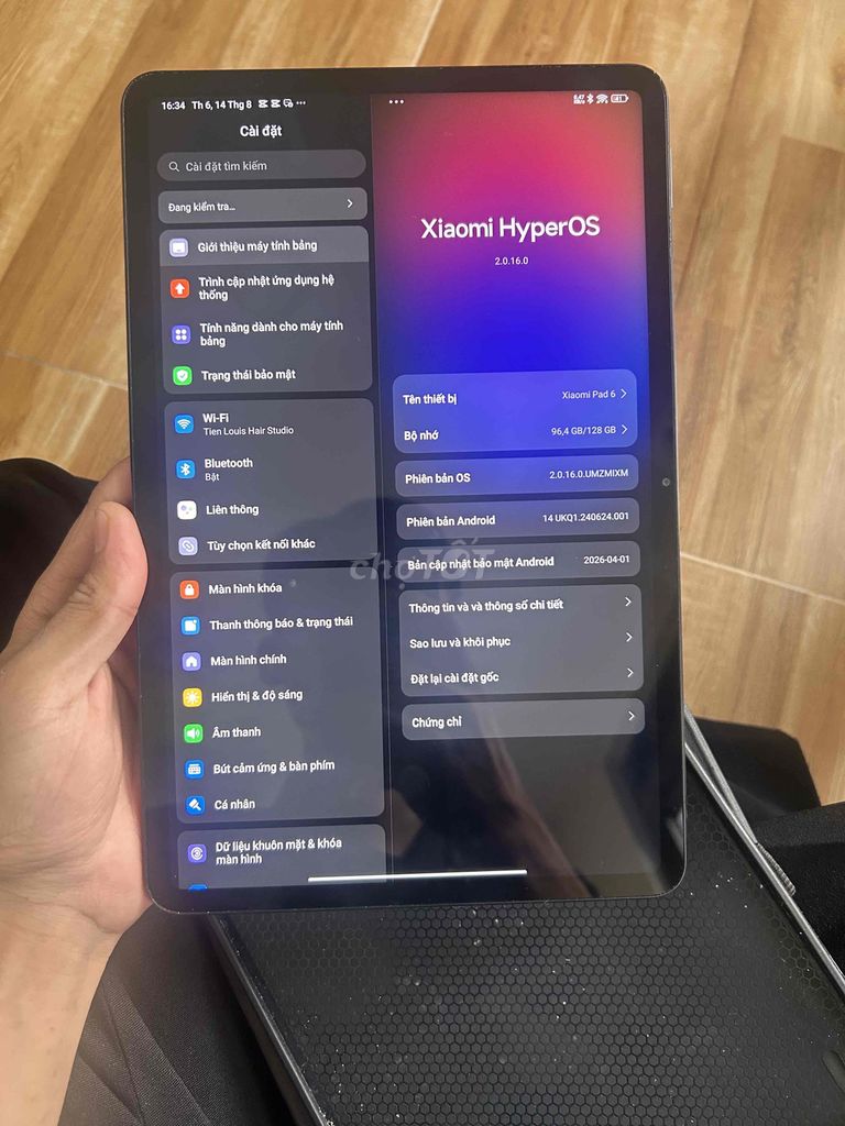 Xiaomi Pad 6 Snapdragon 870 6GB/128GB Xám. Mua bán Máy tính bảng tại Quận Gò Vấp Tp Hồ Chí Minh được đăng bởi Trần Bá Thiện hình 1