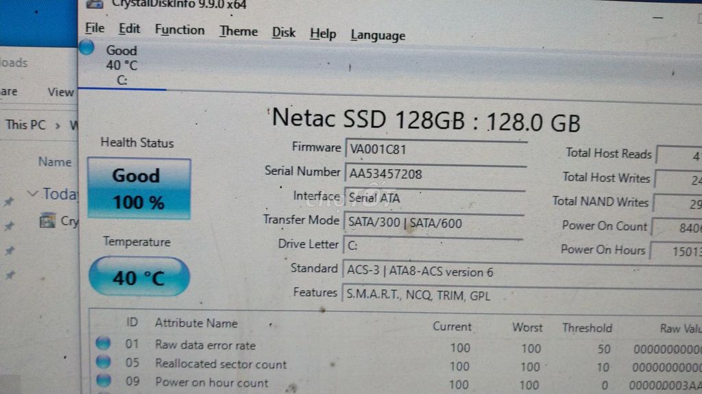 Ổ cứng SSD Netac 128GB Xanh SATA. Mua bán Linh kiện (RAM, Card...) tại Thành phố Huế Thừa Thiên Huế được đăng bởi Phạm Văn Thịnh hình 1
