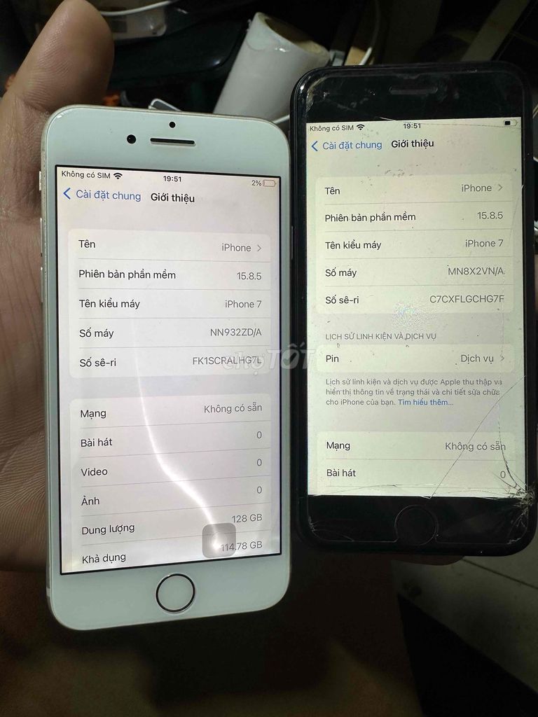 2 con iphone 7G. Mua bán Điện thoại tại Quận Phú Nhuận Tp Hồ Chí Minh được đăng bởi Tấn hình 1