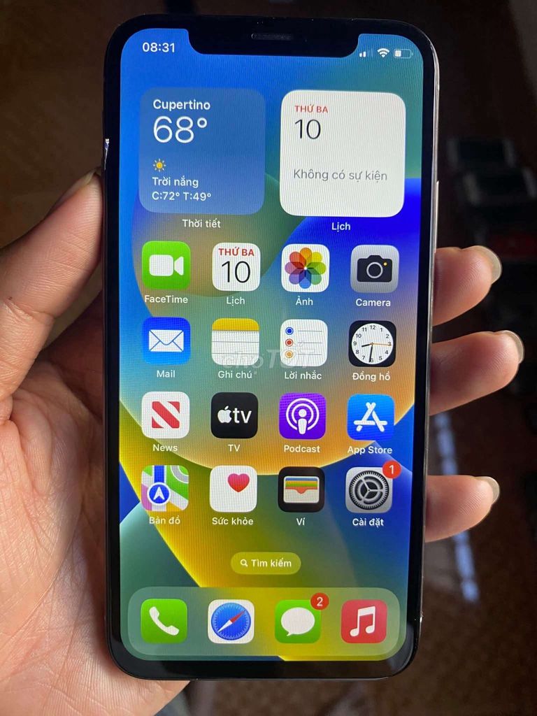 Apple iPhone X 64GB Trắng. Mua bán Điện thoại tại Huyện Hoài Đức Hà Nội được đăng bởi NT Long hình 1